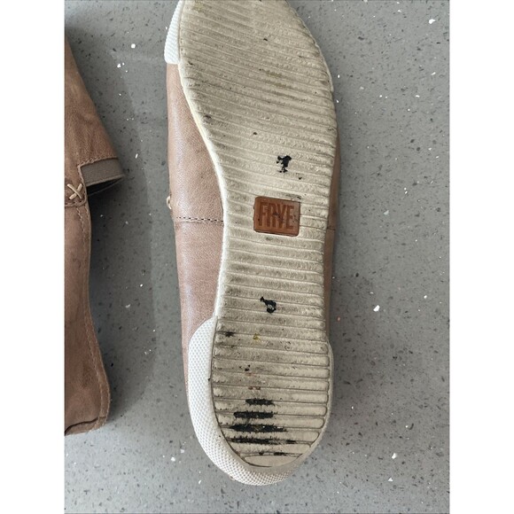 Frye Melanie Slip On Leather Flats Loafers Comfort Women’s Tan Size 7.5 - Picture 7 of 16